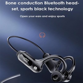 Bone Conduction Headphones Bluetooth 5.3 Wireless Ear Hook Headset IPX5 Waterproof Sport Earphones Lightweight Earbuds With Mic
 Bone Conduction Headphones Bluetooth 5.3 Wireless Ear Hook Headset IPX5 Waterproof Sport Earphones Lightweight Earbuds With Mic