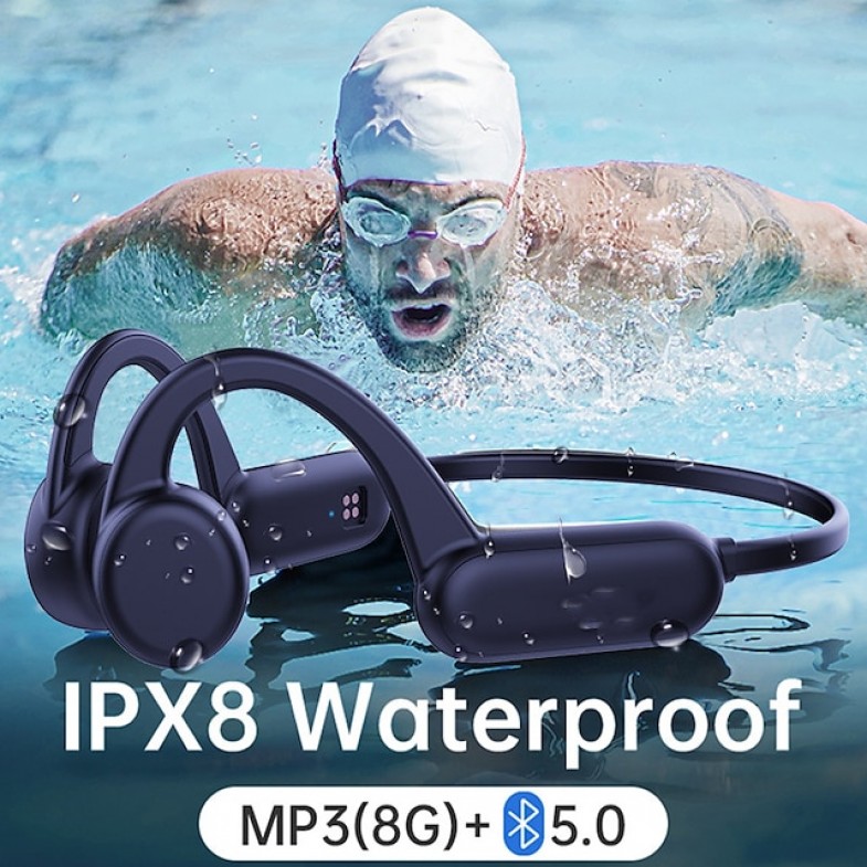 Bone Conduction Bluetooth Earphone X18 Pro Wireless Headphones IPX8 Swimming IPX4 Waterproof Headset Built-in 8GB
 Bone Conduction Bluetooth Earphone X18 Pro Wireless Headphones IPX8 Swimming IPX4 Waterproof Headset Built-in 8GB