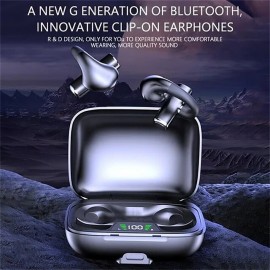 Sport Bluetooth Headphones Noise Cancelling Wireless Headsets Gaming Earphones Not in Ear Stereo Earbuds Led Power Display Charging Case for Smartphone
