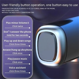 Sport Bluetooth Headphones Noise Cancelling Wireless Headsets Gaming Earphones Not in Ear Stereo Earbuds Led Power Display Charging Case for Smartphone
