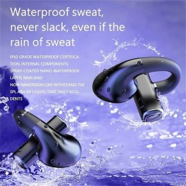 Sport Bluetooth Headphones Noise Cancelling Wireless Headsets Gaming Earphones Not in Ear Stereo Earbuds Led Power Display Charging Case for Smartphone
