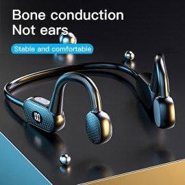 iMosi X6 Bone Conduction Headphone Ear Hook Bluetooth5.0 Sports Ergonomic Design Wireless Sports earbuds Handsfree Running Gaming Bluetooth Earphone