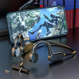 iMosi X6 Bone Conduction Headphone Ear Hook Bluetooth5.0 Sports Ergonomic Design Wireless Sports earbuds Handsfree Running Gaming Bluetooth Earphone
 iMosi X6 Bone Conduction Headphone Ear Hook Bluetooth5.0 Sports Ergonomic Design Wireless Sports earbuds Handsfree Running Gaming Bluetooth Earphone