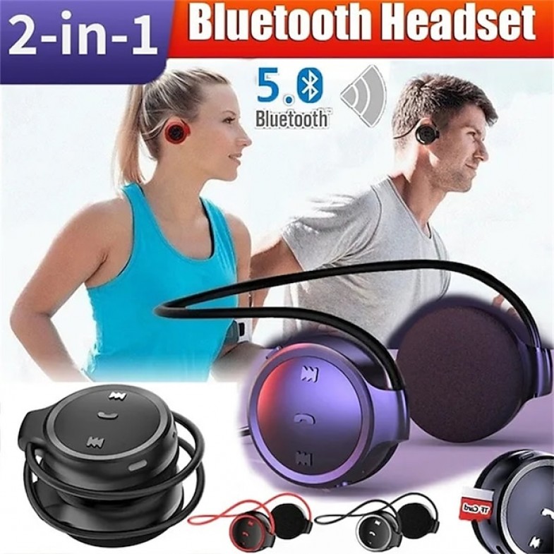 Wireless Bluetooth Headset Flexible Ear Cover Headphone Stereo Earphone Support TF Card MP3 Player Over Ear Headset
 Wireless Bluetooth Headset Flexible Ear Cover Headphone Stereo Earphone Support TF Card MP3 Player Over Ear Headset