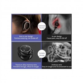 Wireless Bluetooth Headset Flexible Ear Cover Headphone Stereo Earphone Support TF Card MP3 Player Over Ear Headset
 Wireless Bluetooth Headset Flexible Ear Cover Headphone Stereo Earphone Support TF Card MP3 Player Over Ear Headset