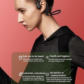 Bone Conduction Headphones Wireless Bluetooth Earphone Handfree Sport Runnng Headset with Mic for Android Ios
 Bone Conduction Headphones Wireless Bluetooth Earphone Handfree Sport Runnng Headset with Mic for Android Ios