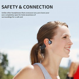 Bone Conduction HeadphonesWireless Open-Ear Headphones With Built-in Mic IPX7 Waterproof Sport Headset For Running Cycling Workout Gym
 Bone Conduction HeadphonesWireless Open-Ear Headphones With Built-in Mic IPX7 Waterproof Sport Headset For Running Cycling Workout Gym