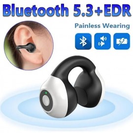 1PC Painless Wear Ear-clip Single Ear Earphone Wireless Bluetooth5.3 Earbuds with Microphone