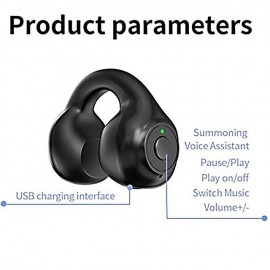 1PC Painless Wear Ear-clip Single Ear Earphone Wireless Bluetooth5.3 Earbuds with Microphone
 1PC Painless Wear Ear-clip Single Ear Earphone Wireless Bluetooth5.3 Earbuds with Microphone