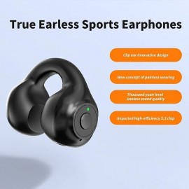 1PC Painless Wear Ear-clip Single Ear Earphone Wireless Bluetooth5.3 Earbuds with Microphone
 1PC Painless Wear Ear-clip Single Ear Earphone Wireless Bluetooth5.3 Earbuds with Microphone