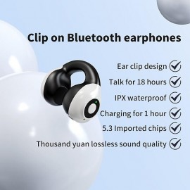 1PC Painless Wear Ear-clip Single Ear Earphone Wireless Bluetooth5.3 Earbuds with Microphone
 1PC Painless Wear Ear-clip Single Ear Earphone Wireless Bluetooth5.3 Earbuds with Microphone