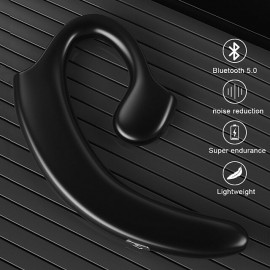 Painless Ear-hook Bluetooth 5.0 EDR Business Headphoneergonomic design Non-earplugs Wireless sport Earphone with Mic
