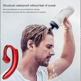 Painless Ear-hook Bluetooth 5.0 EDR Business Headphoneergonomic design Non-earplugs Wireless sport Earphone with Mic
