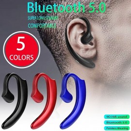 Painless Ear-hook Bluetooth 5.0 EDR Business Headphoneergonomic design Non-earplugs Wireless sport Earphone with Mic
