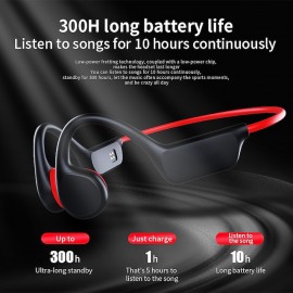 Bone Conduction Earphones Bluetooth Wireless IPX8 Waterproof MP3 Player Hifi Ear-hook Headphone With Mic & 32GB Memory Headset For Swimming
 Bone Conduction Earphones Bluetooth Wireless IPX8 Waterproof MP3 Player Hifi Ear-hook Headphone With Mic & 32GB Memory Headset For Swimming