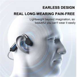 Wireless Bone Conduction TWS Audio Headphones Ear Mounted Sports Headphones Wireless Connection Sporty Waterproof Earless Design Long Battery Life Light Weight And Easy To Wear
 Wireless Bone Conduction TWS Audio Headphones Ear Mounted Sports Headphones Wireless Connection Sporty Waterproof Earless Design Long Battery Life Light Weight And Easy To Wear