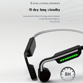 Wireless Bone Conduction TWS Audio Headphones Ear Mounted Sports Headphones Wireless Connection Sporty Waterproof Earless Design Long Battery Life Light Weight And Easy To Wear
 Wireless Bone Conduction TWS Audio Headphones Ear Mounted Sports Headphones Wireless Connection Sporty Waterproof Earless Design Long Battery Life Light Weight And Easy To Wear