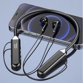 Neck Headphones Stereo Power Display BT Headphones Neck Neck Sports Headphones Christmas Gift For Women/Kids/Children/Men/Adults