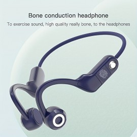 Wireless 5.3 Headset Wireless Earphones TWS Earphone Waterproof Neckband Air Conduction Earbuds 3D Stereo For Sports Running Movie Music Compatible With All Phones For IPhone Android Samsung