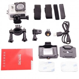 1080p 12MP Action Camera Full HD 2.0 Inch Screen 30 m 98 Foot Waterproof Sports Camera with Accessories Kits for Bicycle Motorcycle Diving Swimming etc
 1080p 12MP Action Camera Full HD 2.0 Inch Screen 30 m 98 Foot Waterproof Sports Camera with Accessories Kits for Bicycle Motorcycle Diving Swimming etc