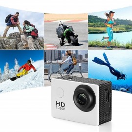 1080p 12MP Action Camera Full HD 2.0 Inch Screen 30 m 98 Foot Waterproof Sports Camera with Accessories Kits for Bicycle Motorcycle Diving Swimming etc
 1080p 12MP Action Camera Full HD 2.0 Inch Screen 30 m 98 Foot Waterproof Sports Camera with Accessories Kits for Bicycle Motorcycle Diving Swimming etc