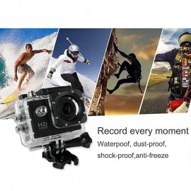 1080p 12MP Action Camera Full HD 2.0 Inch Screen 30 m 98 Foot Waterproof Sports Camera with Accessories Kits for Bicycle Motorcycle Diving Swimming etc
 1080p 12MP Action Camera Full HD 2.0 Inch Screen 30 m 98 Foot Waterproof Sports Camera with Accessories Kits for Bicycle Motorcycle Diving Swimming etc