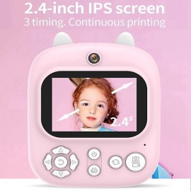 2.4inch P2 children print camera 800mA Thermal Printer Kids Digital Photo Camera
 2.4inch P2 children print camera 800mA Thermal Printer Kids Digital Photo Camera