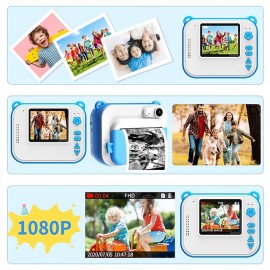 Children's Instant Print Camera 32G With Thermal Printer Kids Digital Photo Camera Girl's Toy Child Camera Video Boy's Birthday Christmas Gift
 Children's Instant Print Camera 32G With Thermal Printer Kids Digital Photo Camera Girl's Toy Child Camera Video Boy's Birthday Christmas Gift