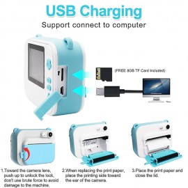Children's Instant Print Camera 32G With Thermal Printer Kids Digital Photo Camera Girl's Toy Child Camera Video Boy's Birthday Christmas Gift
 Children's Instant Print Camera 32G With Thermal Printer Kids Digital Photo Camera Girl's Toy Child Camera Video Boy's Birthday Christmas Gift