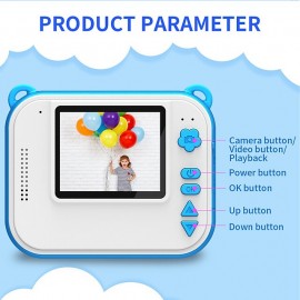 Children's Instant Print Camera 32G With Thermal Printer Kids Digital Photo Camera Girl's Toy Child Camera Video Boy's Birthday Christmas Gift
 Children's Instant Print Camera 32G With Thermal Printer Kids Digital Photo Camera Girl's Toy Child Camera Video Boy's Birthday Christmas Gift