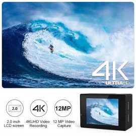 4K Ultra HD Action Camera 4K/30fps WiFi 2 inch 170D Underwater Waterproof Helmet Video Recording Sport Cameras Outdoor Camcorders
 4K Ultra HD Action Camera 4K/30fps WiFi 2 inch 170D Underwater Waterproof Helmet Video Recording Sport Cameras Outdoor Camcorders