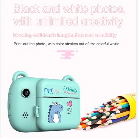 Kids Instant Printing Camera Mini Digital Camera With HD Video Recording Dual Lens Thermal Photo Paper Christmas Gift Boys Girls
 Kids Instant Printing Camera Mini Digital Camera With HD Video Recording Dual Lens Thermal Photo Paper Christmas Gift Boys Girls