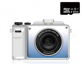 Vlogging Camera 4K 48MP Digital Camera with WiFi Free 32G TF Card & Hand Strap Auto Focus & Anti-Shake Built-in 7 Color Filters Face Detect 3'' IPS Screen 140Wide Angle 18X Digital Zoom
 Vlogging Camera 4K 48MP Digital Camera with WiFi Free 32G TF Card & Hand Strap Auto Focus & Anti-Shake Built-in 7 Color Filters Face Detect 3'' IPS Screen 140Wide Angle 18X Digital Zoom