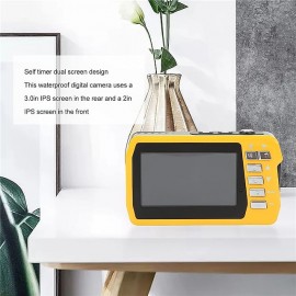 4K30FPS Waterproof Camera 56MP Underwater Cameras UHD Video Recorder Selfie IPS Dual Screens(3/2) 10FT Waterproof Digital Camera for Snorkeling on Vacation 1700mAh
 4K30FPS Waterproof Camera 56MP Underwater Cameras UHD Video Recorder Selfie IPS Dual Screens(3/2) 10FT Waterproof Digital Camera for Snorkeling on Vacation 1700mAh