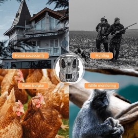 Outdoor 36MP Trail Camera 2k 120 Detection Range IP65 Waterproof No Glow Night Vision Wildlife Monitoring Trap Game Cam
 Outdoor 36MP Trail Camera 2k 120 Detection Range IP65 Waterproof No Glow Night Vision Wildlife Monitoring Trap Game Cam