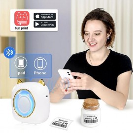 Mini Portable Printer Thermal Printing Sticker Wireless Inkless Mini Pocket Printer Self-adhesive Label Printer Photo Printer
 Mini Portable Printer Thermal Printing Sticker Wireless Inkless Mini Pocket Printer Self-adhesive Label Printer Photo Printer
