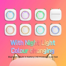Mini Portable Printer Thermal Printing Sticker Wireless Inkless Mini Pocket Printer Self-adhesive Label Printer Photo Printer
 Mini Portable Printer Thermal Printing Sticker Wireless Inkless Mini Pocket Printer Self-adhesive Label Printer Photo Printer