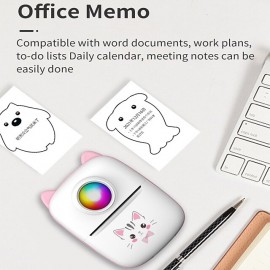 Portable Thermal Printer Wireless Inkless 203DPI Photo Label Memo Wrong Question Printing Machine With USB Cable for IOS Android(5 rolls thermal paper)
 Portable Thermal Printer Wireless Inkless 203DPI Photo Label Memo Wrong Question Printing Machine With USB Cable for IOS Android(5 rolls thermal paper)