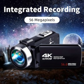 3-inch 4K Digital Camcorder Portable DV WIFI Touch Screen Ultra HD Video Camera 18x Digital Zoom PC Camera Video Recording Photography Camera