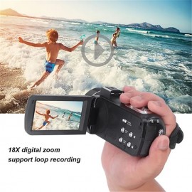 3-inch 4K Digital Camcorder Portable DV WIFI Touch Screen Ultra HD Video Camera 18x Digital Zoom PC Camera Video Recording Photography Camera
