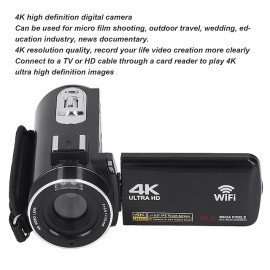 3-inch 4K Digital Camcorder Portable DV WIFI Touch Screen Ultra HD Video Camera 18x Digital Zoom PC Camera Video Recording Photography Camera
