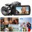 3-inch 4K Digital Camcorder Portable DV WIFI Touch Screen Ultra HD Video Camera 18x Digital Zoom PC Camera Video Recording Photography Camera