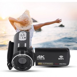 3-inch 4K Digital Camcorder Portable DV WIFI Touch Screen Ultra HD Video Camera 18x Digital Zoom PC Camera Video Recording Photography Camera
