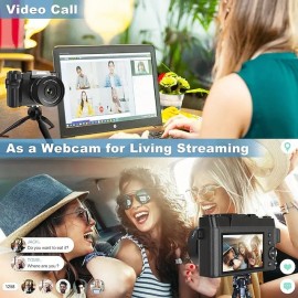 Digital Camera 4K 56MP 3.0Inch Screen Vlogging Camera Supports 16x Digital Zoom And Autofocus Portable Cameras With For Beginner
 Digital Camera 4K 56MP 3.0Inch Screen Vlogging Camera Supports 16x Digital Zoom And Autofocus Portable Cameras With For Beginner