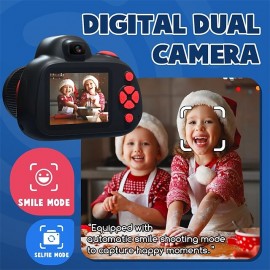 Digital Camera 1080P Video Cameras with 2.4 inch IPS Screen Selfie Camera for Christmas Brithday Gift Rechargeable Electronic Video Recorder Camcorder Toys
