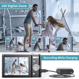 Digital Camera 1080P 48 Mega Pixels Vlogging Camera with 16X Zoom Mini Cameras Video Recorder Camcorder for Beginners Christmas Birthday Gift
 Digital Camera 1080P 48 Mega Pixels Vlogging Camera with 16X Zoom Mini Cameras Video Recorder Camcorder for Beginners Christmas Birthday Gift