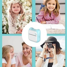 Mini Photo Printer For IPhone/Android 1000mAh Portable Thermal Photo Printer For Gift Study Notes Work Children Photo Picture Memo with 5 Rolls Sticker
 Mini Photo Printer For IPhone/Android 1000mAh Portable Thermal Photo Printer For Gift Study Notes Work Children Photo Picture Memo with 5 Rolls Sticker