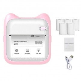 Mini Photo Printer For IPhone/Android 1000mAh Portable Thermal Photo Printer For Gift Study Notes Work Children Photo Picture Memo with 5 Rolls Sticker
 Mini Photo Printer For IPhone/Android 1000mAh Portable Thermal Photo Printer For Gift Study Notes Work Children Photo Picture Memo with 5 Rolls Sticker