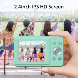 Digital Camera 1080P 44MP Vlogging Camera with LCD Screen 16X Zoom Compact Portable Mini Rechargeable Camera Gifts for Students Teens Adults Girls Boys
 Digital Camera 1080P 44MP Vlogging Camera with LCD Screen 16X Zoom Compact Portable Mini Rechargeable Camera Gifts for Students Teens Adults Girls Boys
