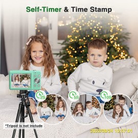 Digital Camera 1080P 44MP Vlogging Camera with LCD Screen 16X Zoom Compact Portable Mini Rechargeable Camera Gifts for Students Teens Adults Girls Boys
 Digital Camera 1080P 44MP Vlogging Camera with LCD Screen 16X Zoom Compact Portable Mini Rechargeable Camera Gifts for Students Teens Adults Girls Boys